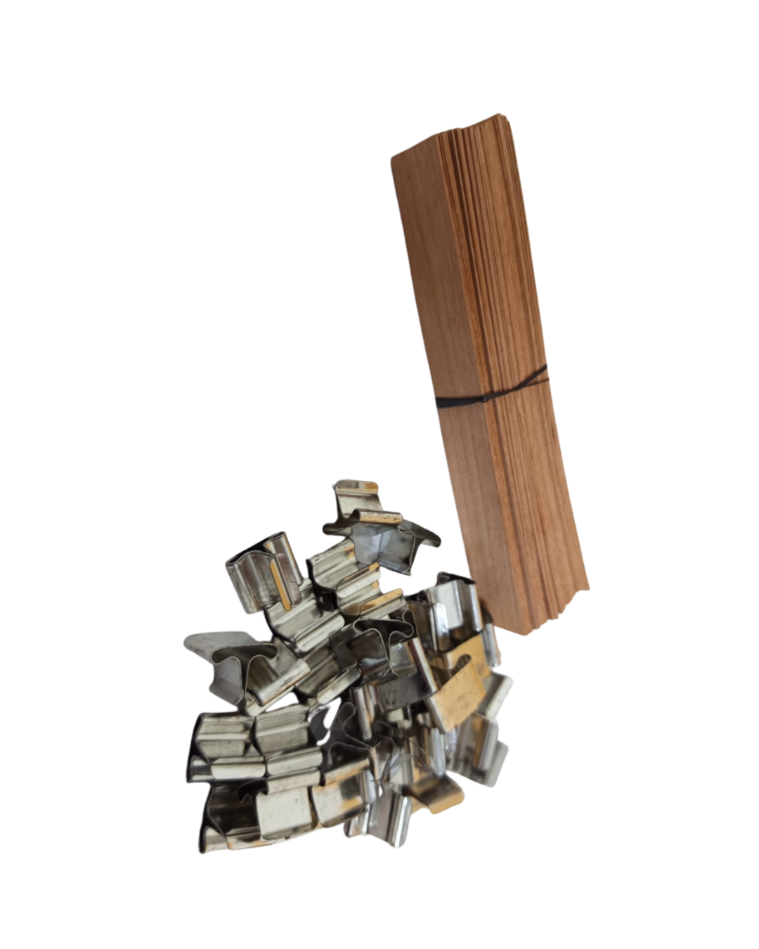 Mechas de Madera  13 cm X 50 UNITS -  WOODEN CANDLE WICKS 13 cm X 50 UNITS