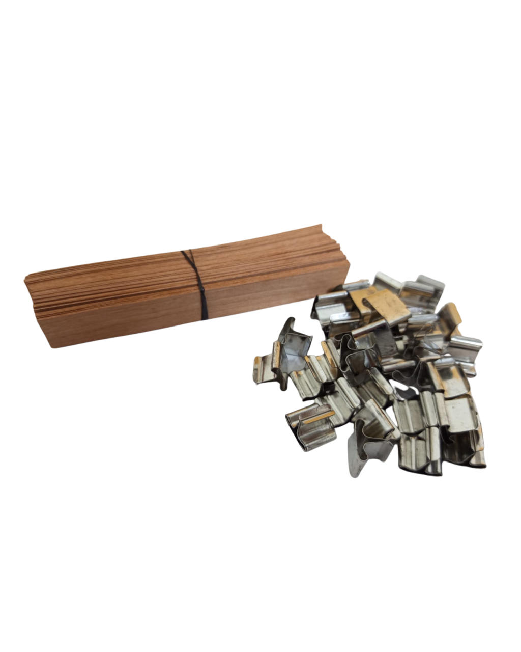 Mechas de Madera  13 cm X 50 UNITS -  WOODEN CANDLE WICKS 13 cm X 50 UNITS