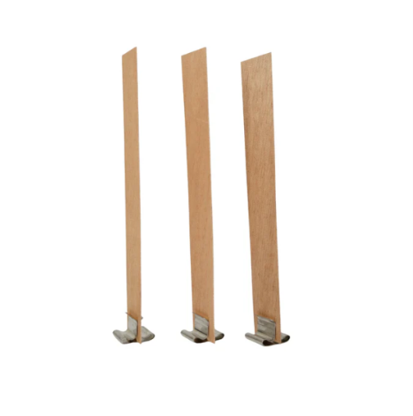 Mechas de Madera  13 cm X 50 UNITS -  WOODEN CANDLE WICKS 13 cm X 50 UNITS
