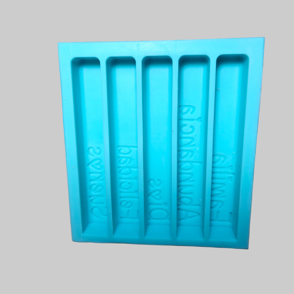 Molde Familia para vela 5 deseos